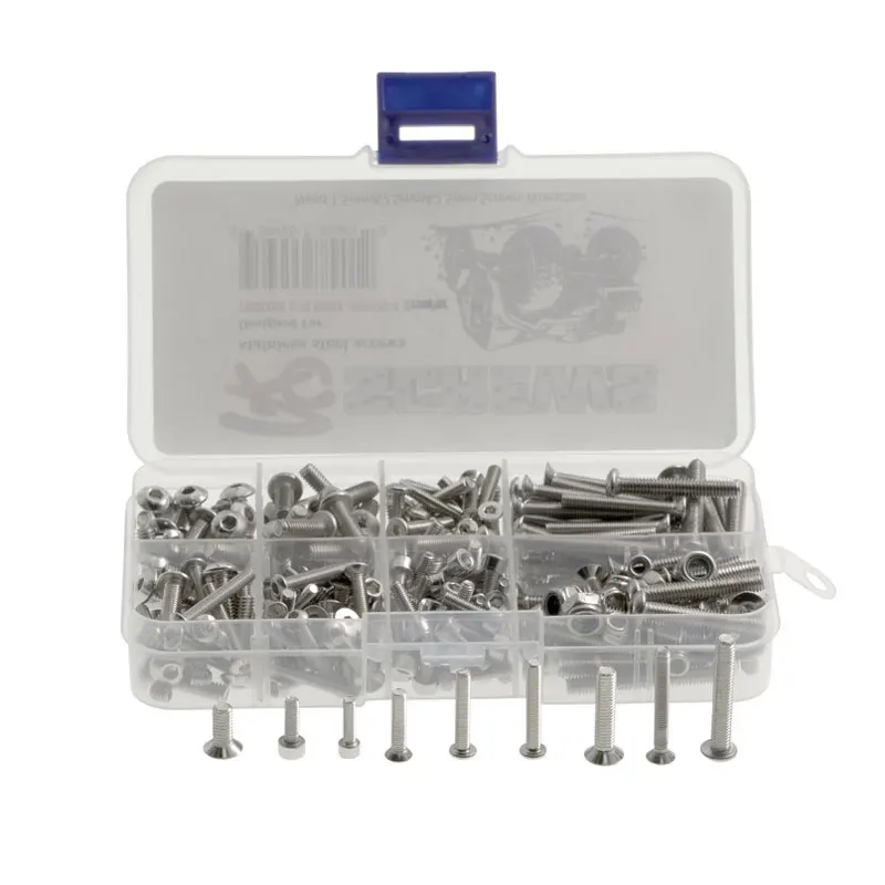 Upgrade Stainless Steel Screws Kit With Box For 1/10 TRAXXAS MAXX #89076-4 Crawler RC Car Repair Tool Parts Replacement