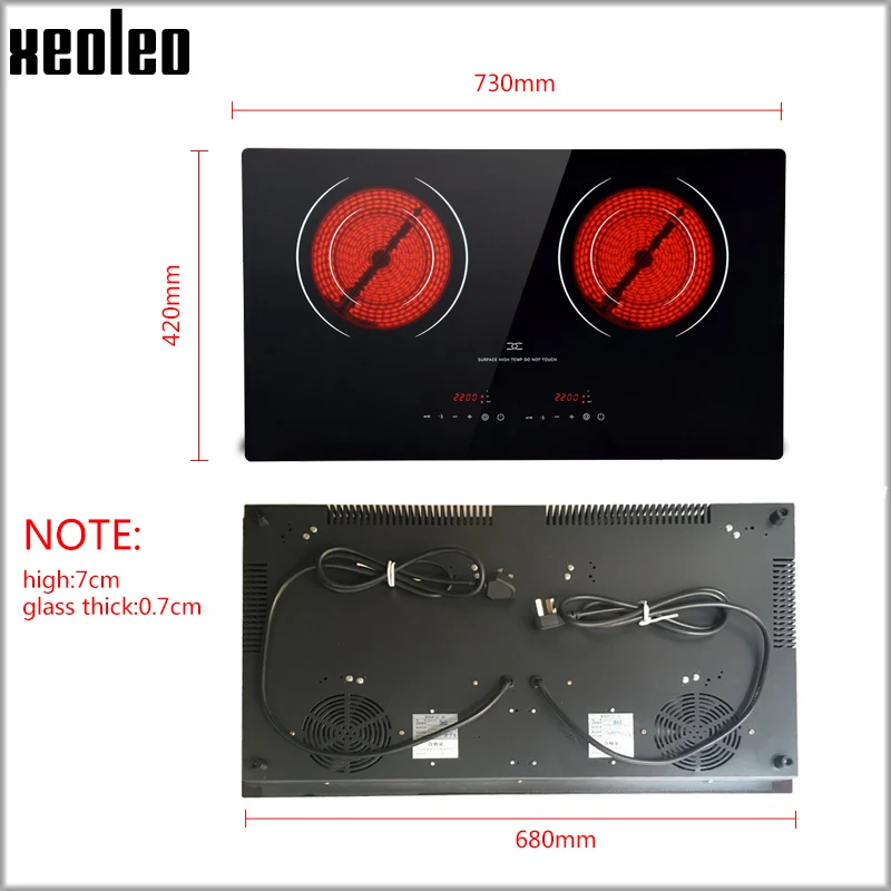 XEOLEO Dua Commercial Electric Ceramic Kitchen Household Radiation-free with Lock&timing Induction Home Appliance Cooker 4400W