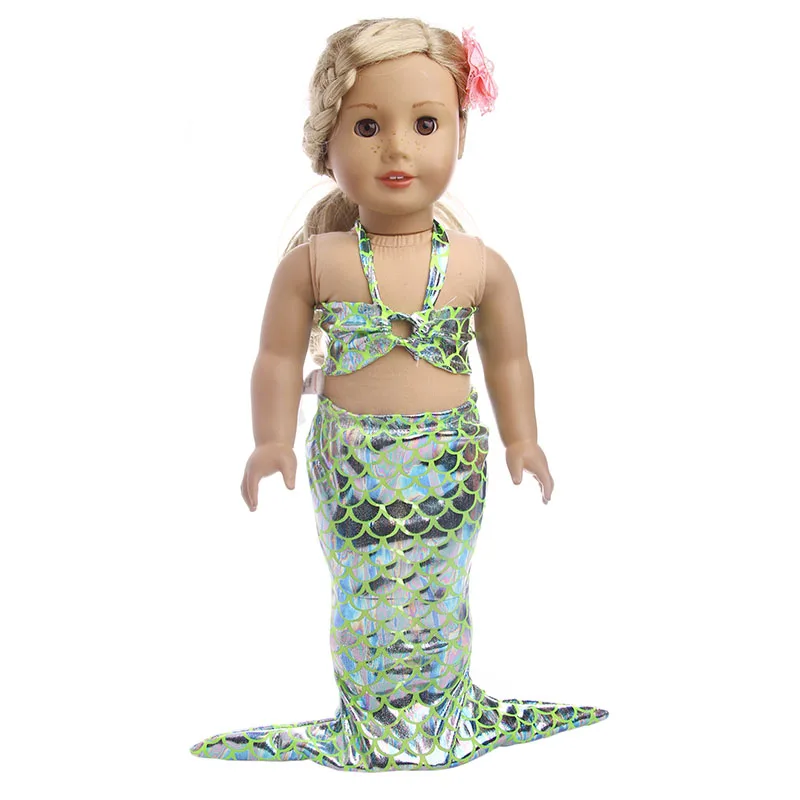 Born New Baby Doll Mermaid Clothes Fit 18 Inch American Of Girl`s&43Cm Baby New Born Doll  Accessories For Baby Birthday Toy DIY