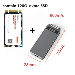 Portable m.2 SSD case usb 3.1 Support pcie NVME/NGFF support Hard Drive Case SSD enclosure 2230/2242 high speed Solid Disk Case