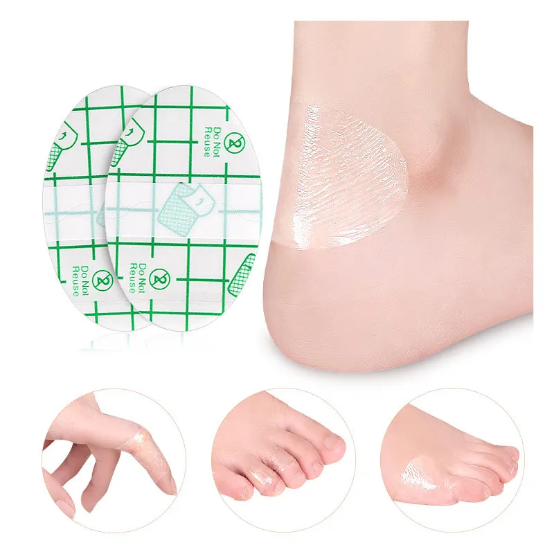 Bande adhésive transparente imperméable pour le pied, 10 à 50 pièces, autocollant Anti-usure, pansement pour pansement, kit d'urgence pour camping en plein air, voyage à domicile