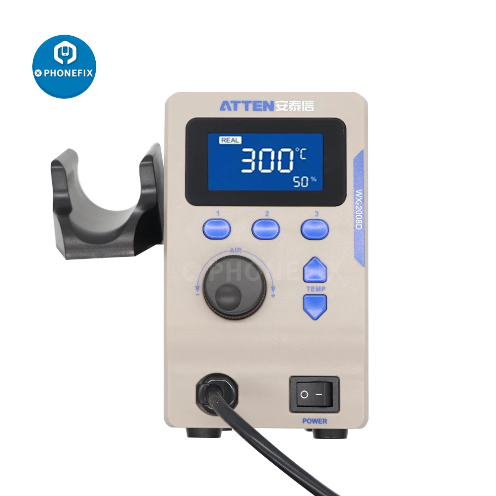 ATTEN Hot Air Station WX-2008D BGA Rework Welding Soldering Station 800W Hot Heat Air Gun Iron for PCB soldering Repair Business