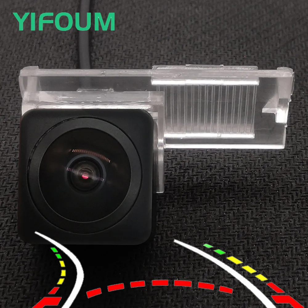 AHD Fisheye 12LED Dynamic Trajectory Car Rear View Camera For Citroen C2 C3 C4 C5 DS3 DS5 DS6 C-Elysee/Peugeot 207 208 301 307