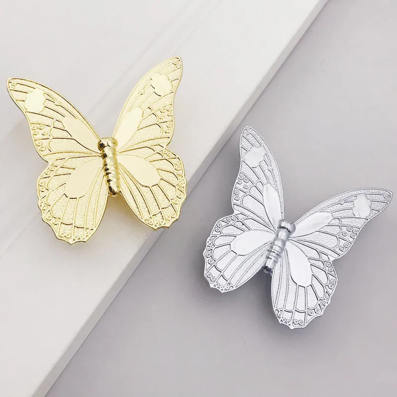 1pc Vintage 3D Schmetterling Schrank Griff Retro Zink-legierung Küche Schrank Tür Pull Knöpfe Schublade Schrank Möbel Dekorative – Detail 6