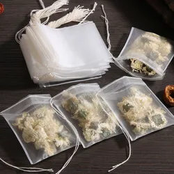50/100Pcs/Lot Teabags Food Grade Empty Scented Tea Bags With String Heal Seal Filter Paper for Herb Loose Tea Tea Bags