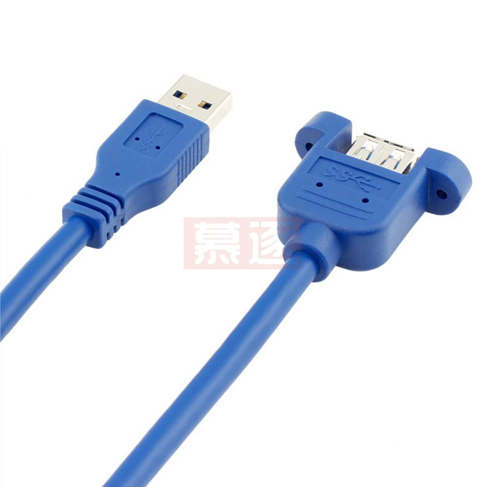 สายUSB 3.0 ส่วนขยายชายหญิงExtenderสายไฟสายคู่สกรู 0.3M 0.6M 1M 1.5M 3M 5M