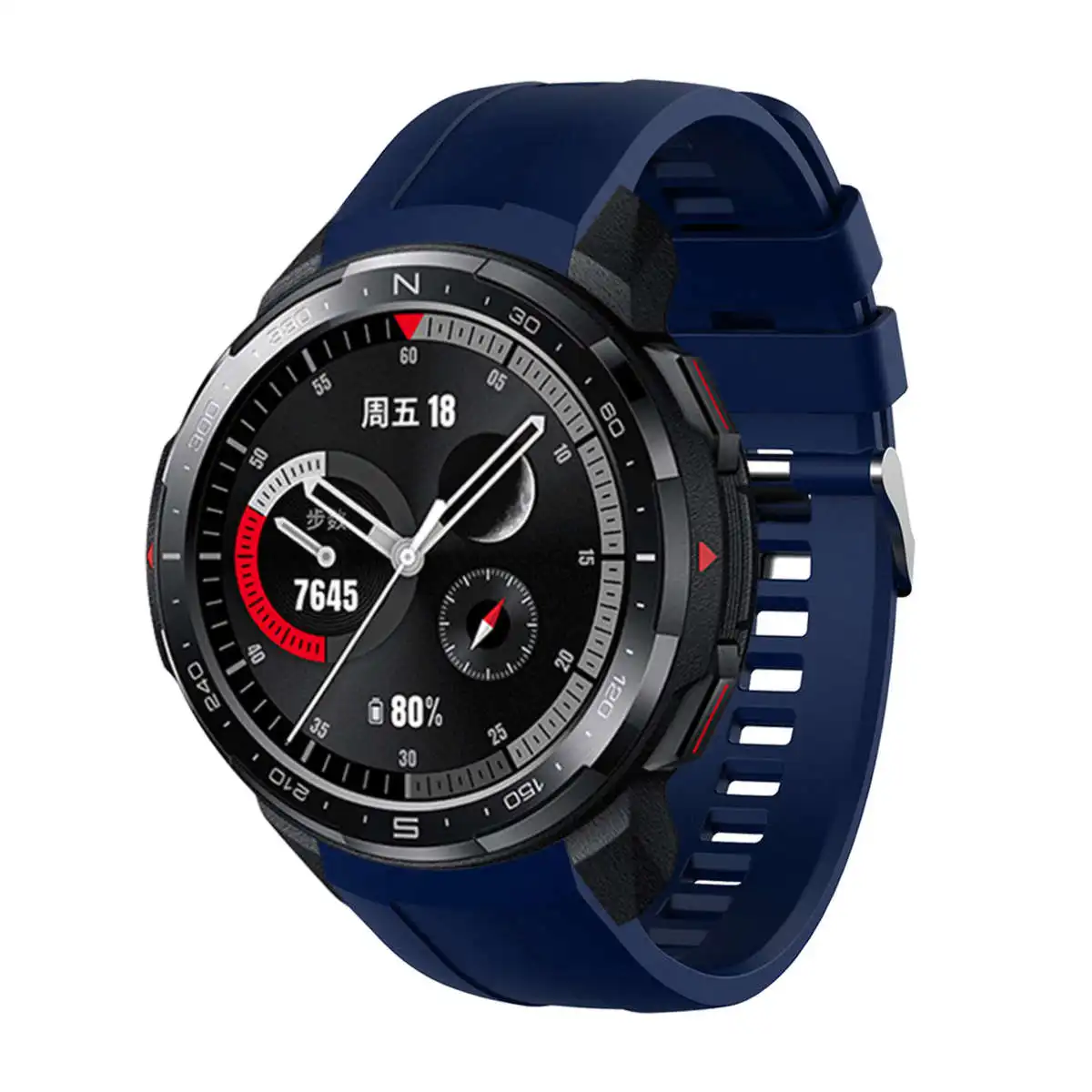 ซิลิโคนสายรัดข้อมือสำหรับ Huawei Honor นาฬิกา GS Pro Original SmartWatch Band GS Pro สายรัดข้อมือ22มม.เข็มขัด