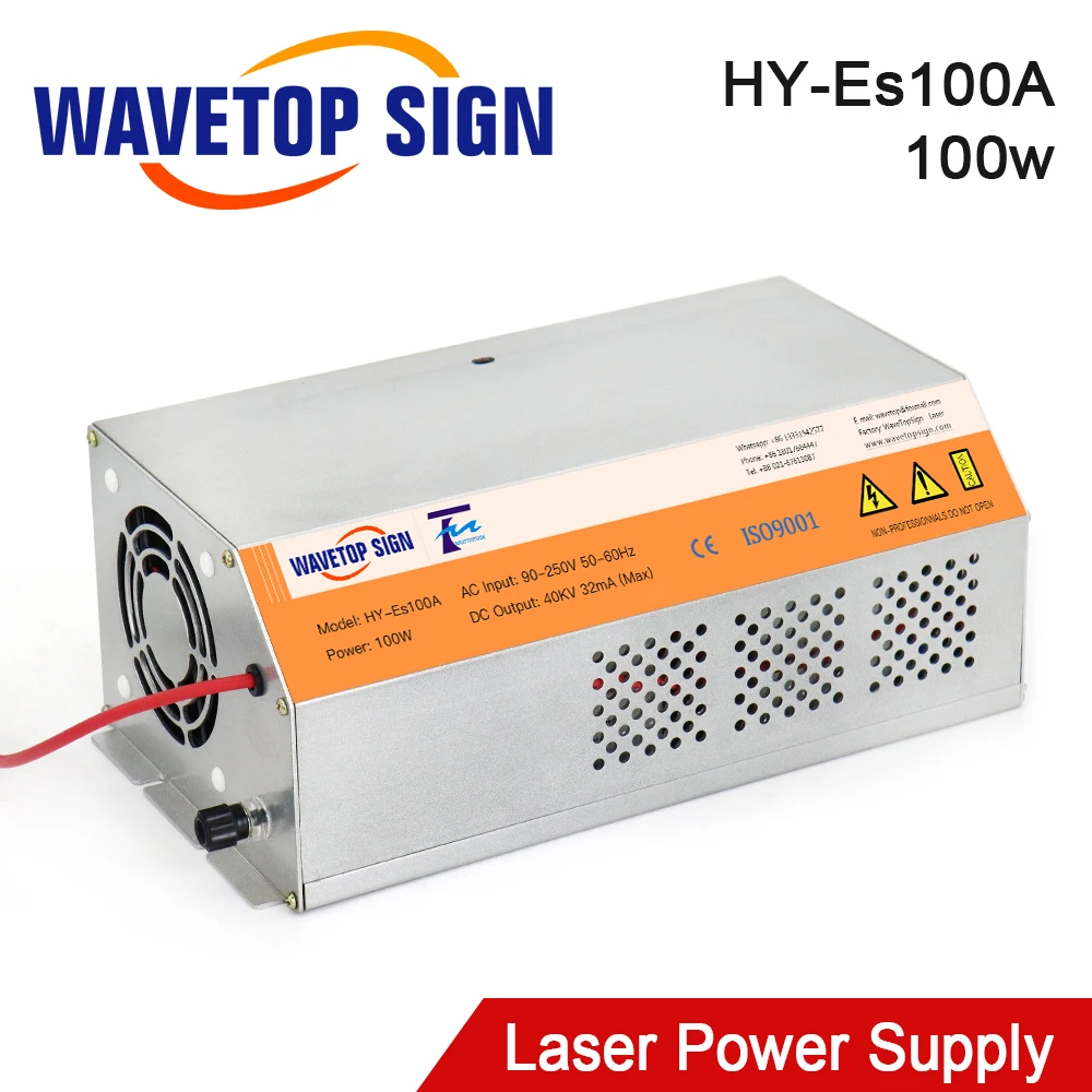 

WaveTopSign 100W HY-Es100A CO2 Laser Power Supply for CO2 Laser Engraving Cutting Machine Es Series