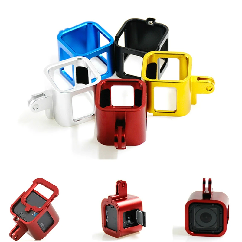 Ryh liga de alumínio protetor quadro habitação caso para gopro hero 4 5 sessão acessórios da câmera para go pro 4S montagem