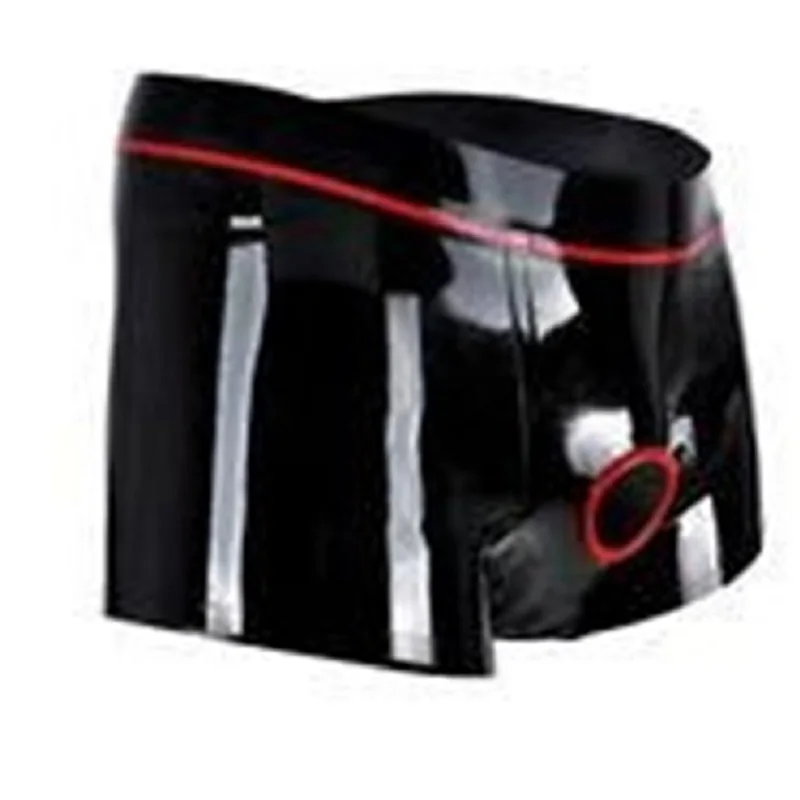 latex Shorts  New design Boxes  fetish  Underpants Bermuda men with hole for penis security sexy safe Pants natural