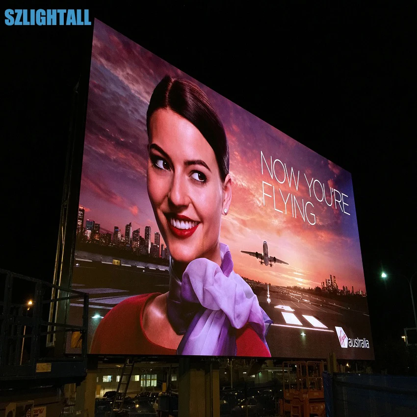 P8 Outdoor LED Display Layar Modul 40*20 Pixel Penuh Warna Led Panel 320*160Mm Led Sign