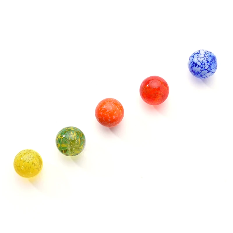 16Mm Pinkycolor Glass Ball Cream Cattle Small Marbles Pat Toys Parent- Child Beads Console Game Pinball Machine Bouncing Ball