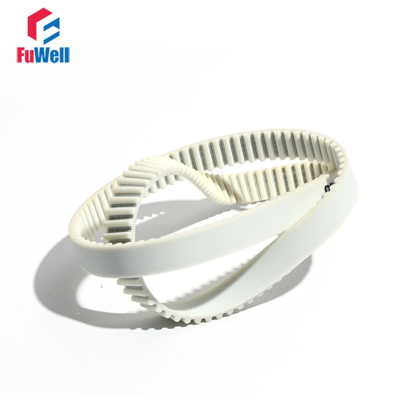 

HTD5M 3285/3300/3310/3330mm Timing Belt 15/20/25/30mm Width PU Transmission Belt Closed Loop White Polyurethane Gear Pulley Belt