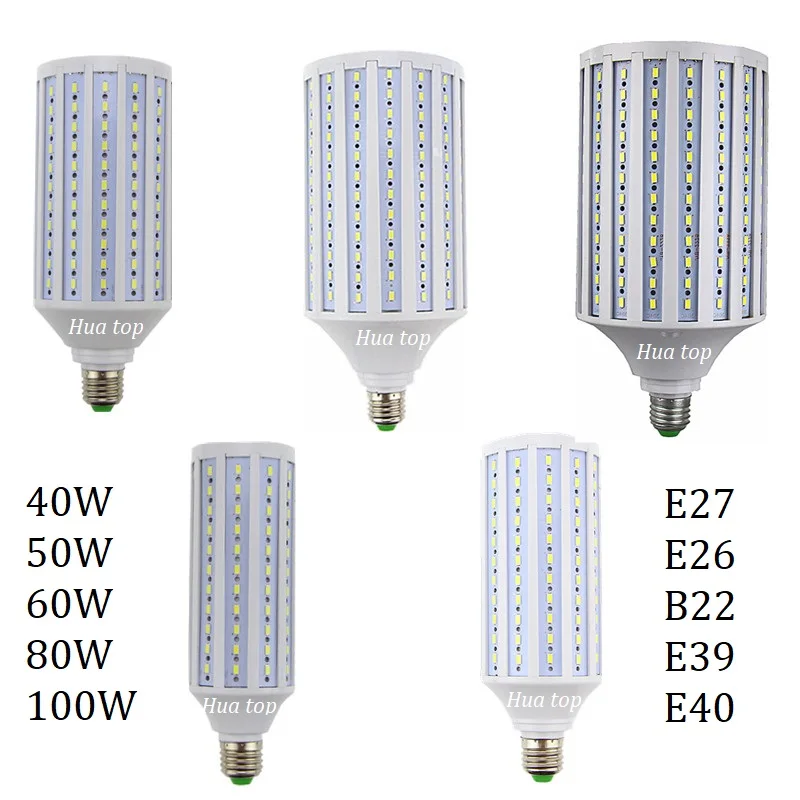 

Lampada 40W 50W 60W 80W 100W Spot lamp AC 220V 110V Led corn light night bedroom outdoor warm cold white E27 B22 E40 solar bulb