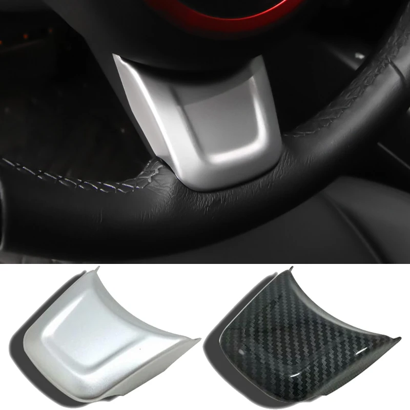 Car Styling Accessories 1pcs ABS Matte Chrome Car Steering Wheel Interior Molding Cover Trim for Jaguar E-PACE 2018-2020