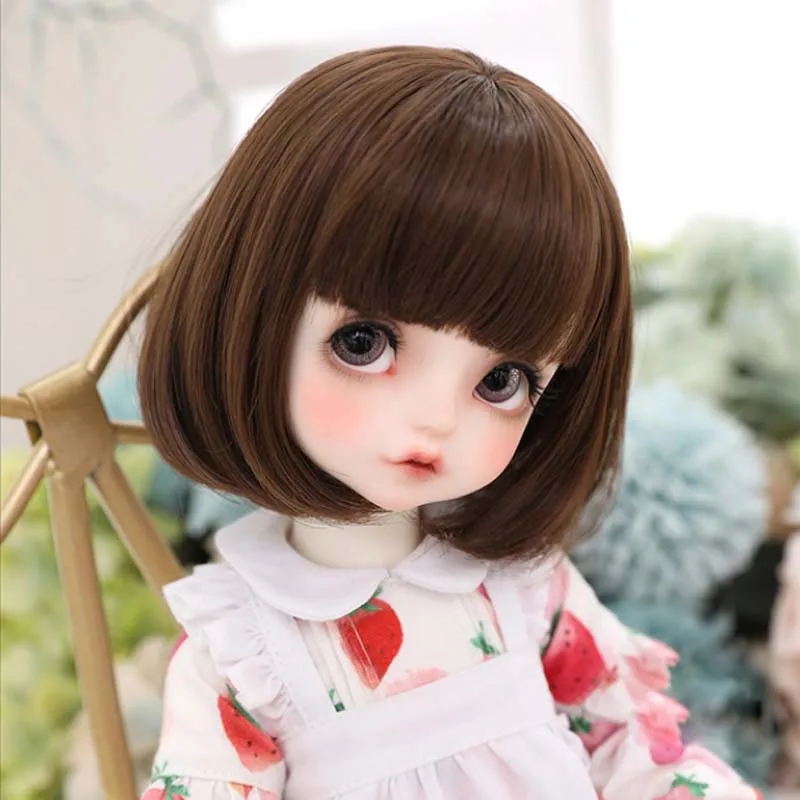 New Style 1/3 1/4 1/6 1/8 Bjd Wig High Temperature Cute Short Hair MSD SD For BJD Doll Wig