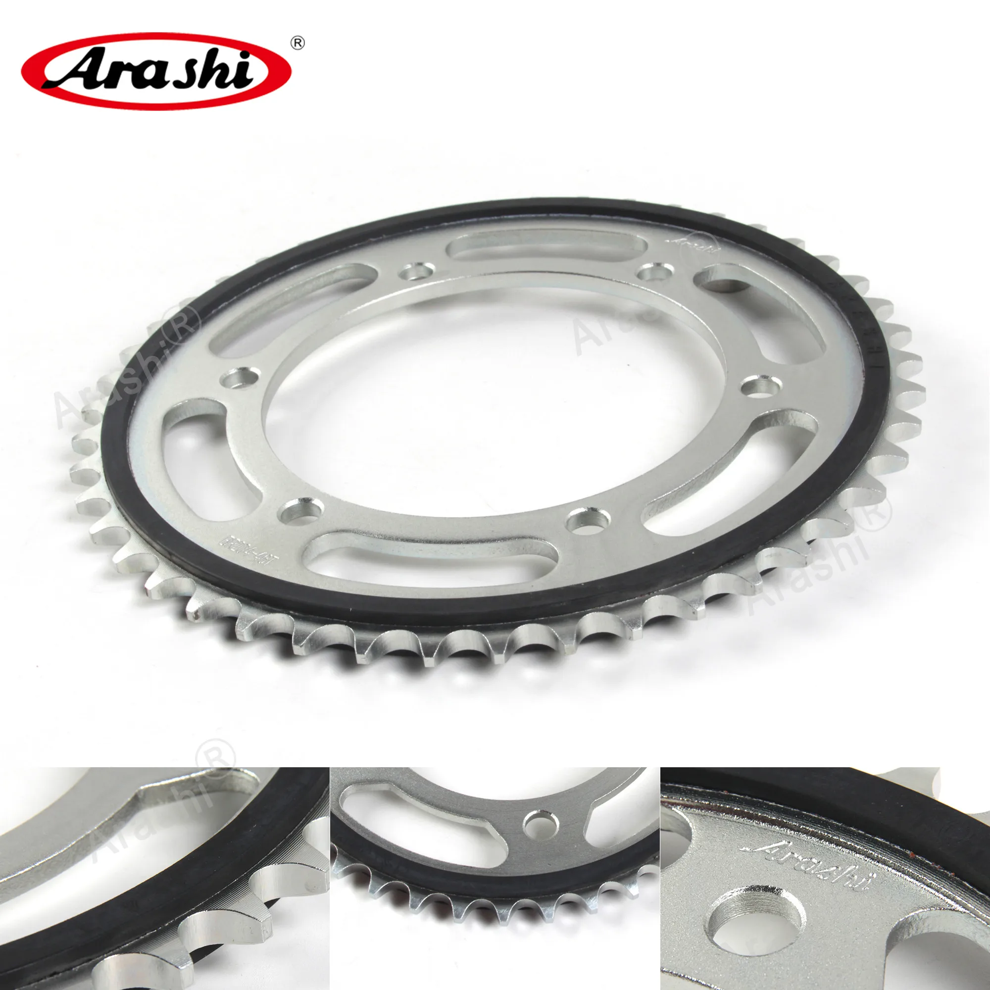 

Arashi 46T Rear Sprocket For YAMAHA FZ6 / FZ-6R / FZ6R 2009 2010 2011 2012 2013 2014 2015 2016 2017 520 Chain Sprockets FZ-6