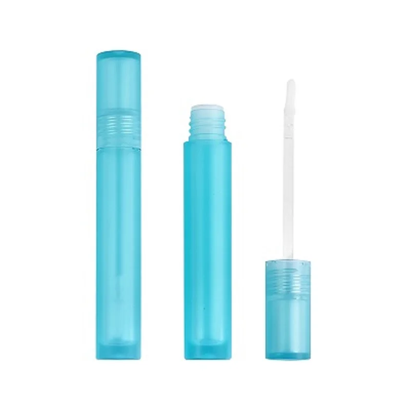 

5ml Plastic Matte Green/Red Lip Gloss Tube Cosmetic Packaging Container Empty Round Liquid Lipstick Tube With Wand 25/50Pieces
