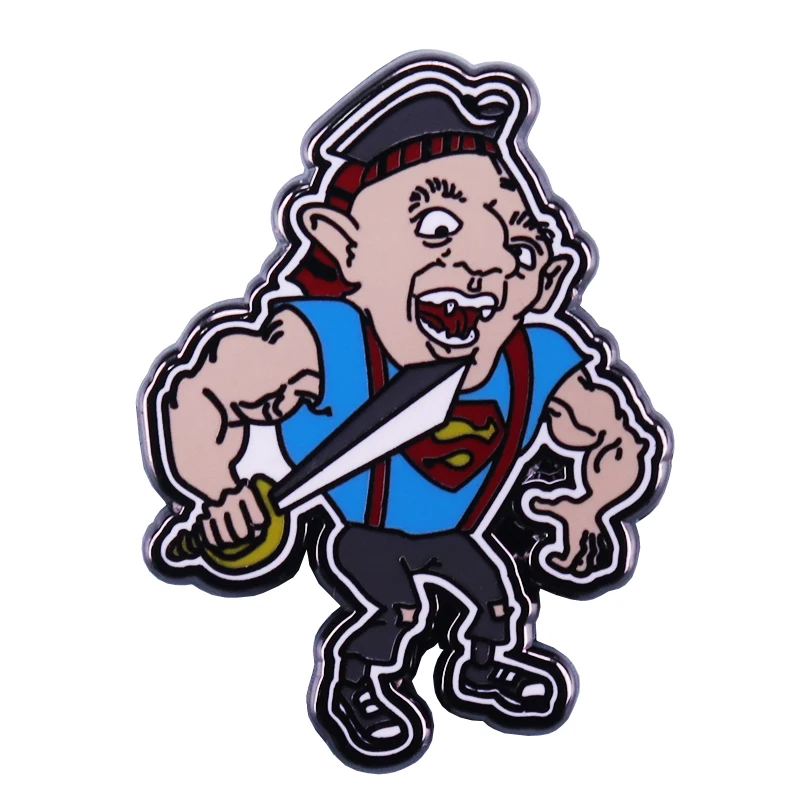 Super sloth The Goonies lapel pin funny spooky man brooch cool jackets backpack accessory