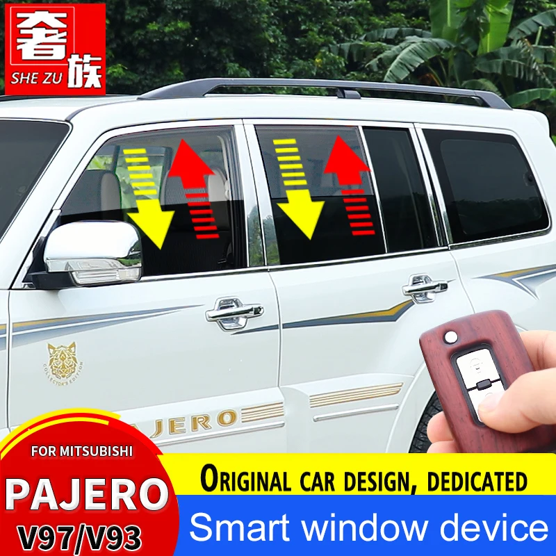 For Mitsubishi Pajero V97 V93 V73 Accessories Modification Window Controller Driving Lock Door Safety Anti-Theft System Device
