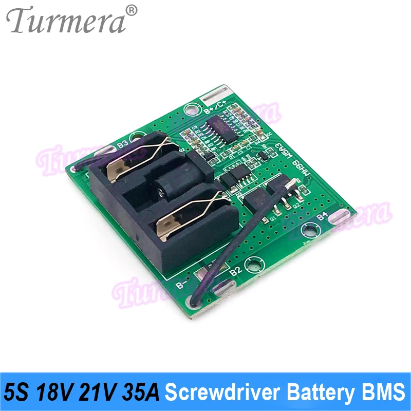 Turmera 5S 18V 21V 35A BMS 18650 bateria litowa Protect Board Balance z wtyczka DC do wiertarki elektrycznej śrubokręt baterie użyj