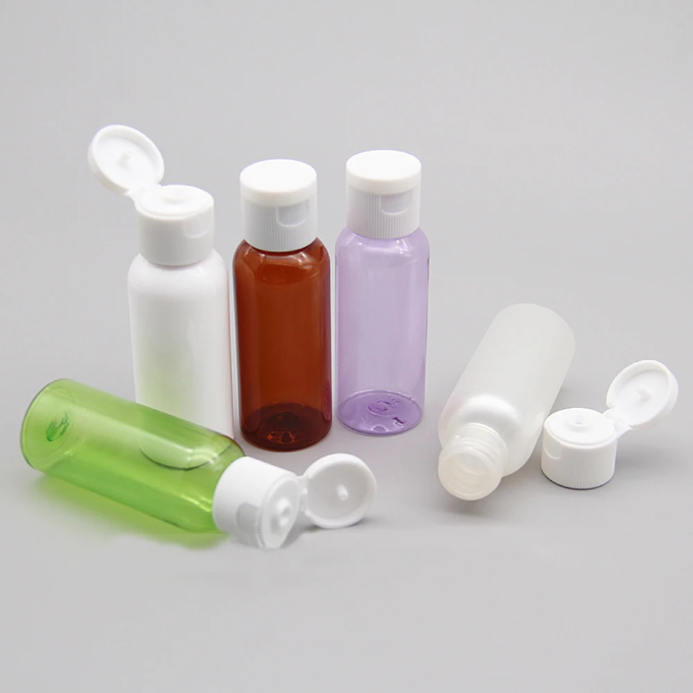 5pcs 30ml Plastic Shampoo Bottles Empty Vail for Travel Container Cosmetics Lotion