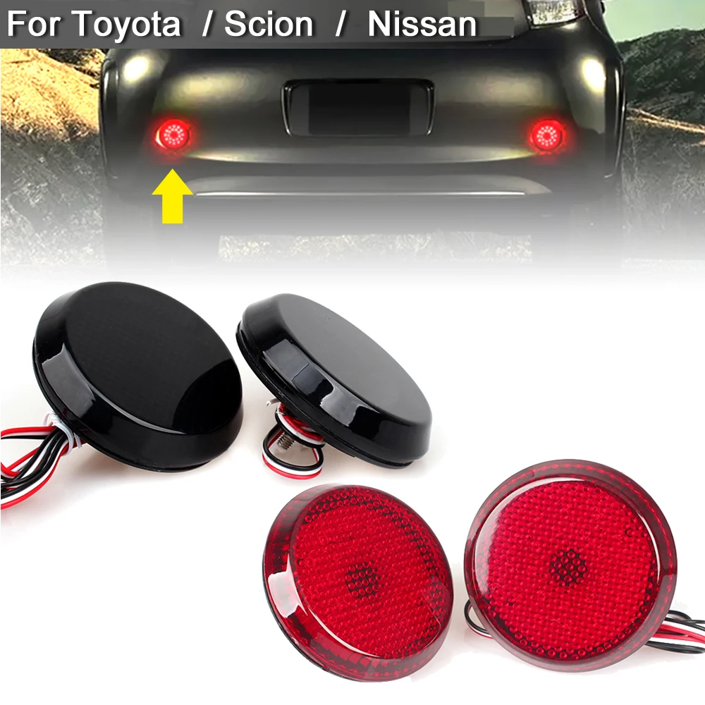 

LED Rear Bumper Reflector Light Brake Stop Light For Toyota Corolla Sienna Scion IQ xB Nissan Qashqai Juke X-Trail Pathfinder