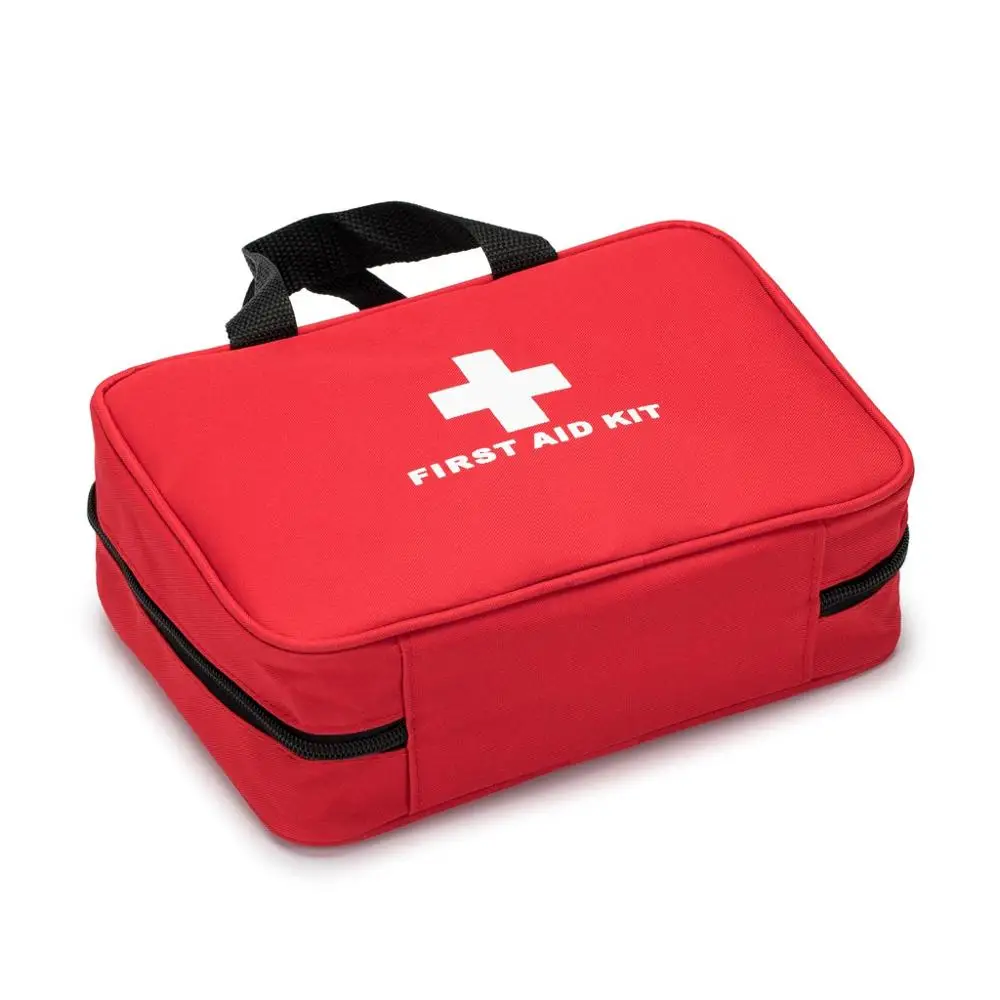 First Aid Kit Emptyกระเป๋าปฐมพยาบาลขนาดกะทัดรัดน้ำหนักเบาสำหรับฉุกเฉินที่บ้านสำนักงานรถกลางแจ้งเดินป่า