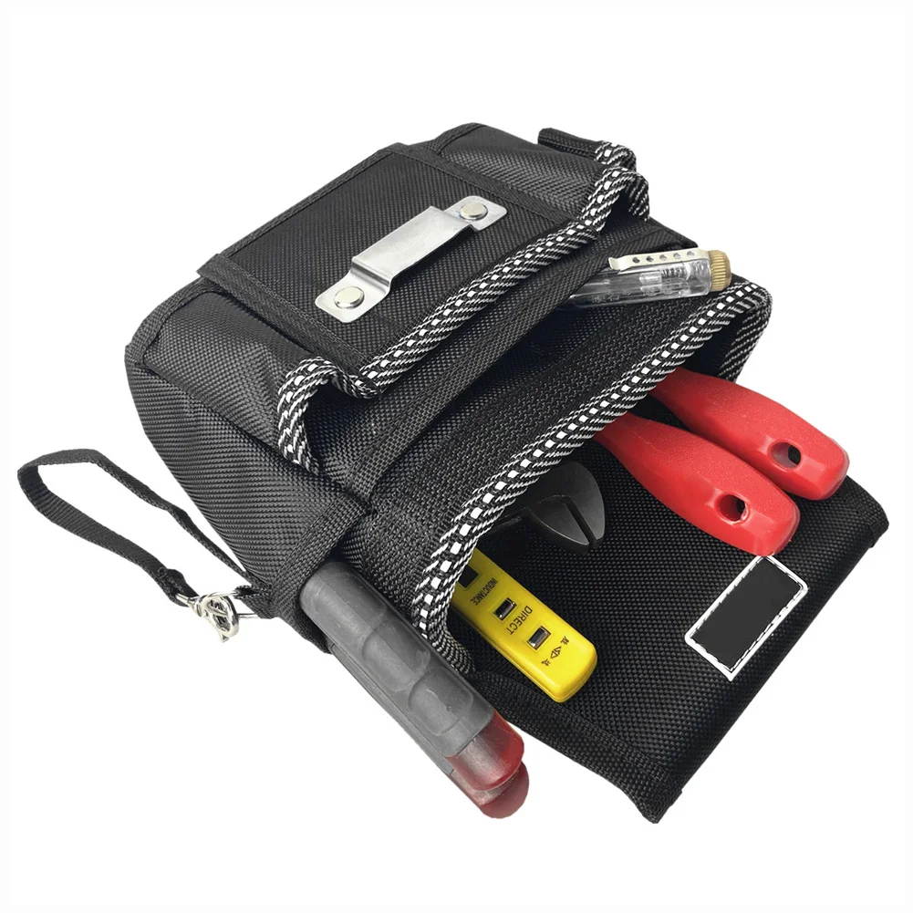 Elektricien Tool Pouch Instrument Hardware Opslag Pouch Oxford Doek Multifunctionele Tool Riem Tas Met Verborgen Reflecterende Strip
