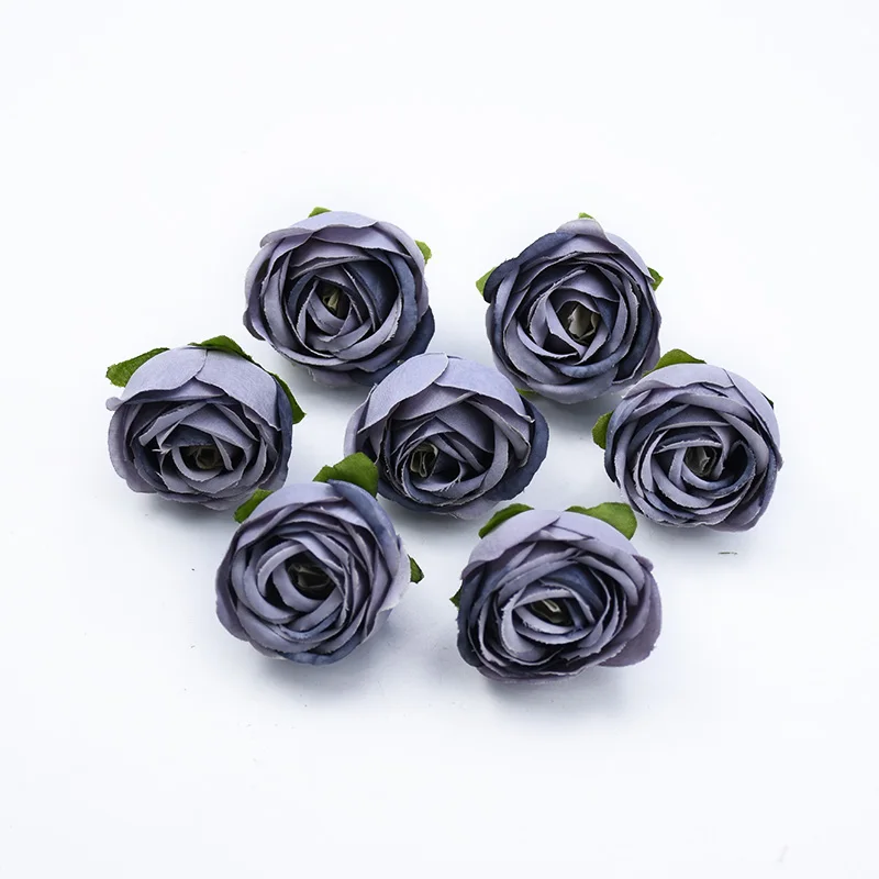 50/100 Stück Künstliche Blumen Seidenrosen Knospen DIY Geschenke Süßigkeitenbox Festival Dekoration Heimzimmer Hochzeit Brautaccessoires Ausverkauf – Detail 14