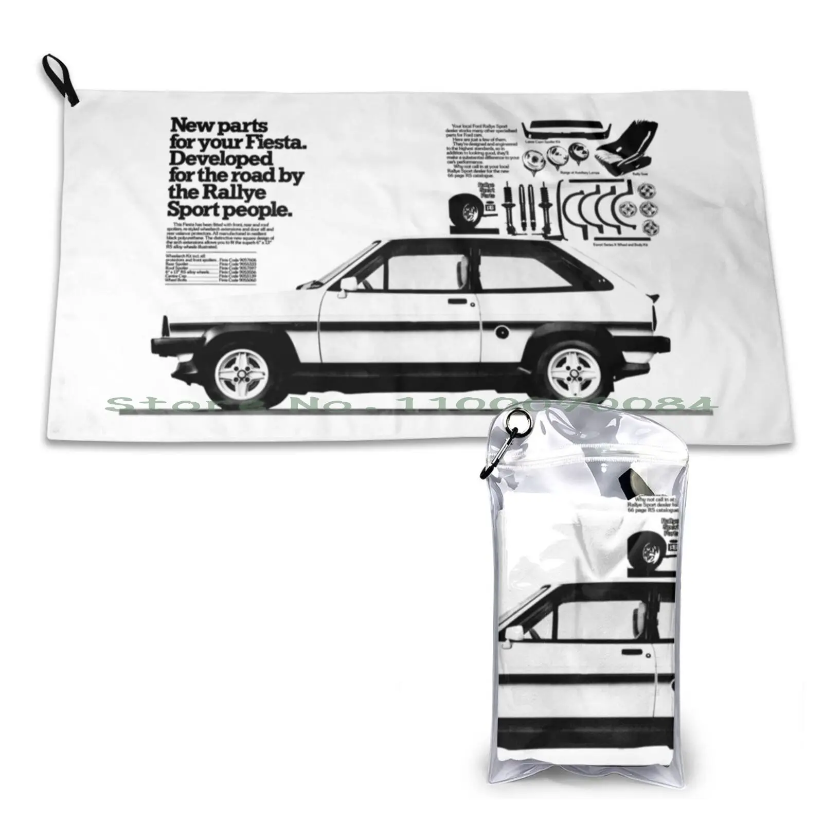 Fiesta Rallye Sport Quick Dry Towel Gym Sports Bath Portable Never Forget Cassette Tape 8 Track Vhs Tape Floppy Disk Hold Hands