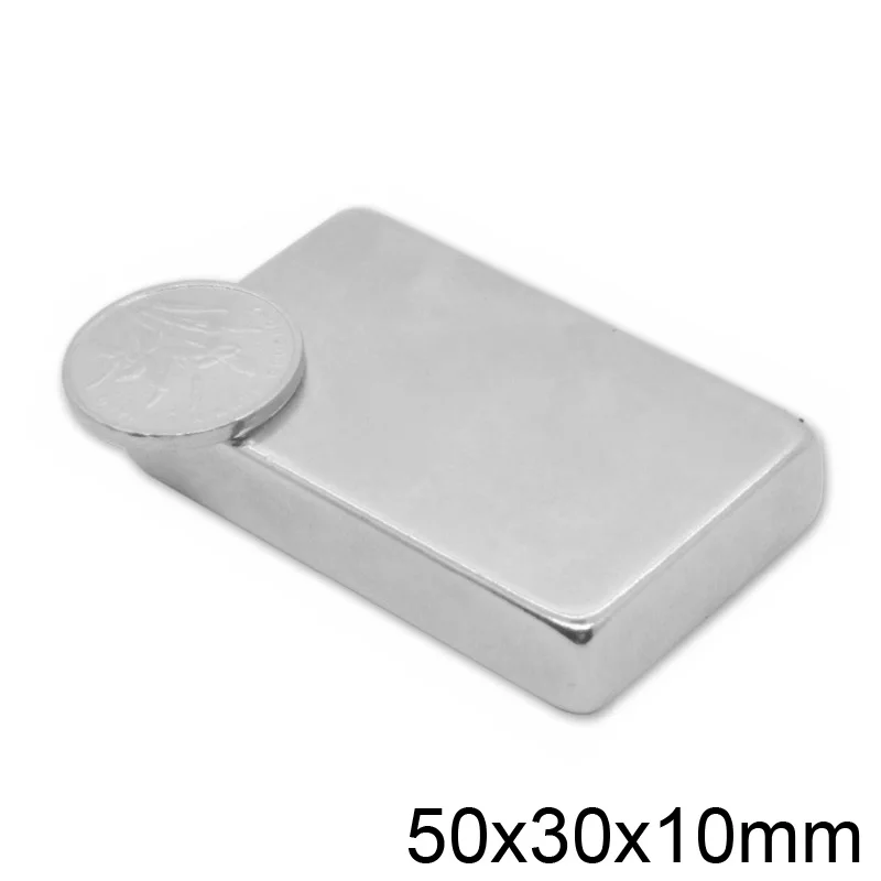 1/2/3/5PCS 50x30x10 Big Powerful Quadrate Magnets Permanent Magnet 50x30x10mm Super Powerful Neodymium Magnetic 50*30*10