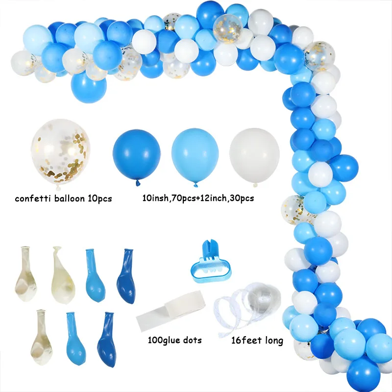 113pcs Baby One birth party Balloons garland 1st birthday party decorations kids Wedding backdrop decor Babyshower balon arch