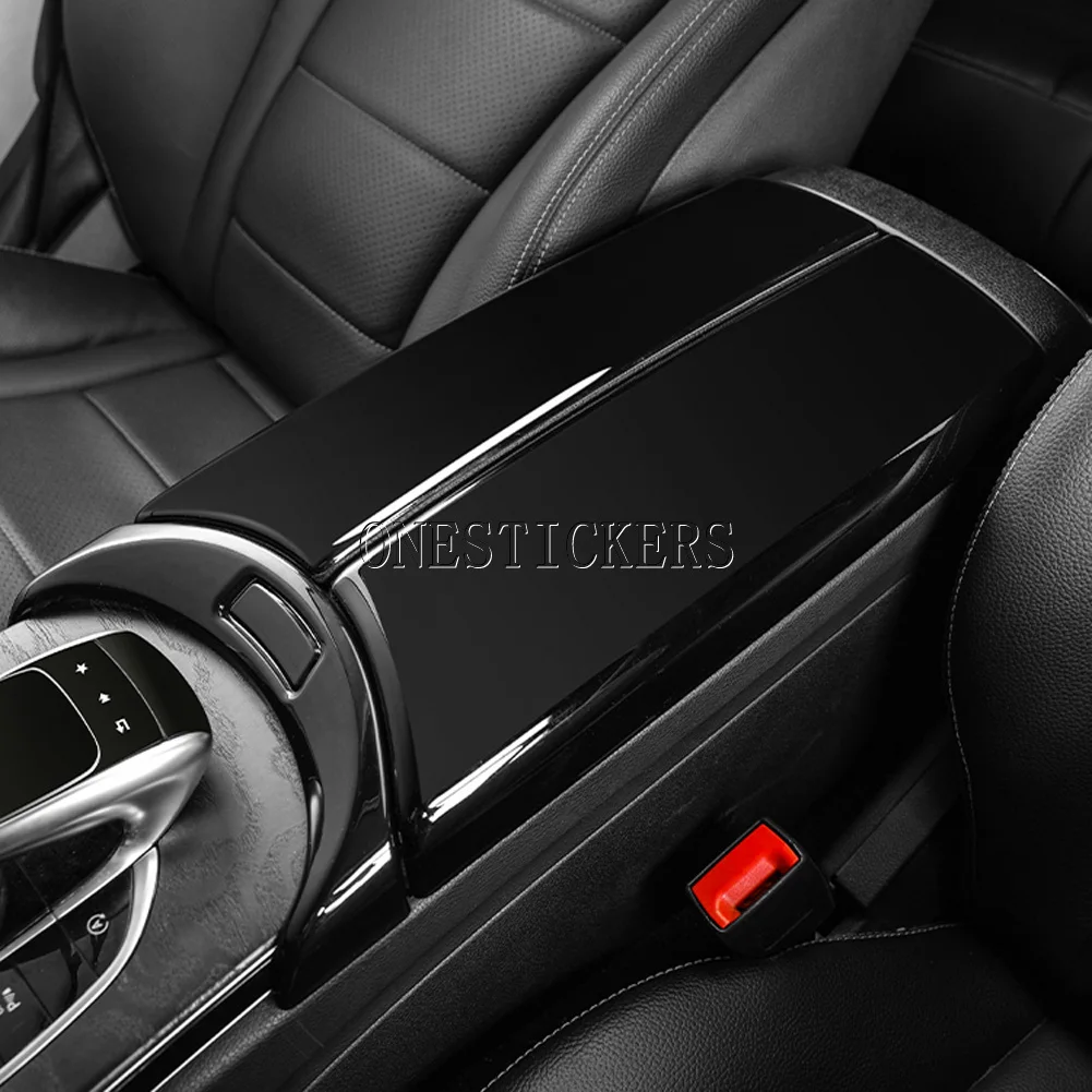 For Mercedes Benz W177 W247 W205 W213 C118 H247 X247 X253 W167 X167 A C E CLA GLE Class Car Central Armrest Box Panel Trim Cover