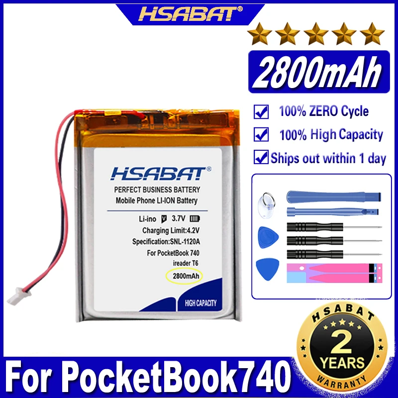 HSABAT JL18-A30 2800mAh Battery for PocketBook 740 PocketBook740 PocketBook 740 PRO for Inkpad 3 Pro Batteries