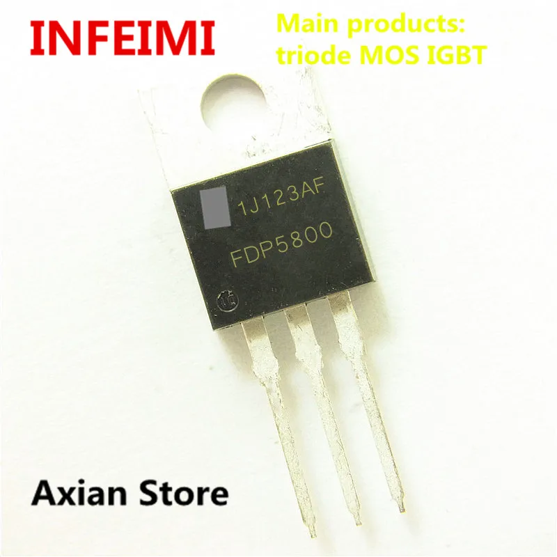 Transistor MOS TO220 FDP5800 FDP6030BL FDP6670AL FDP6676 FDP7030L FDP7045L (5 piezas)