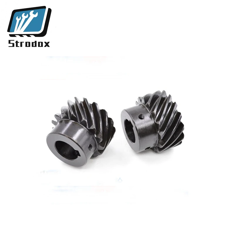 5 pcs/lot 1M15Teeth 45 degree helical gear staggered gears motor gear cross gear hard tooth surface left rotation