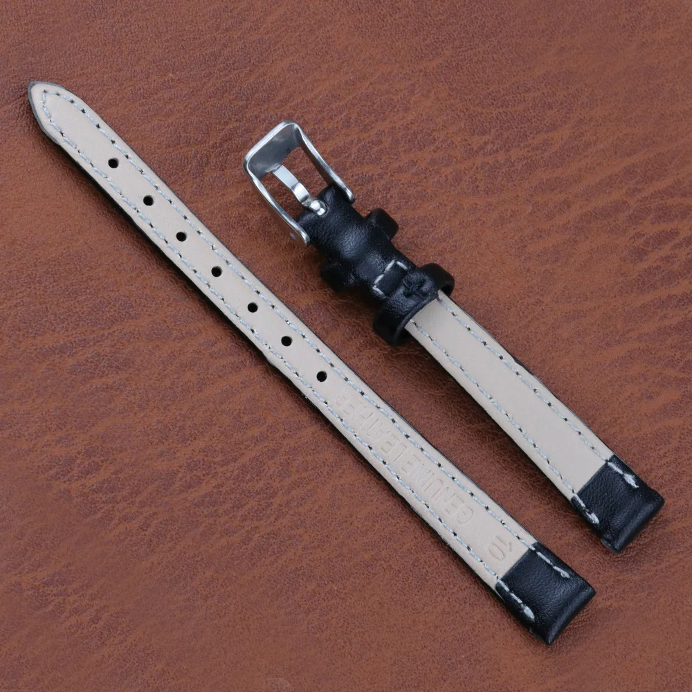 Leather watch strap Fashion Colorful Women Watches Band Genuine Leather Kids Watch Strap Purple belt Watchband Accessories