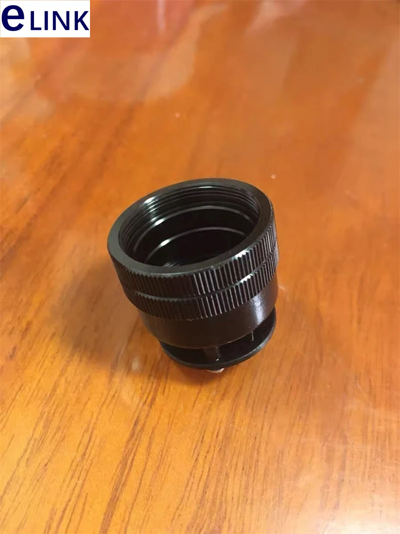 Ftthelink C-Mount microscópio, conector de fibra óptica, três lente barril, ajuste de altura opcional, frete grátis