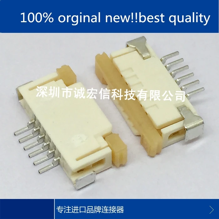 10pcs 100% orginal new real stock  52207-0660 0522070660 1.0MM 6P upper connection zipper connector