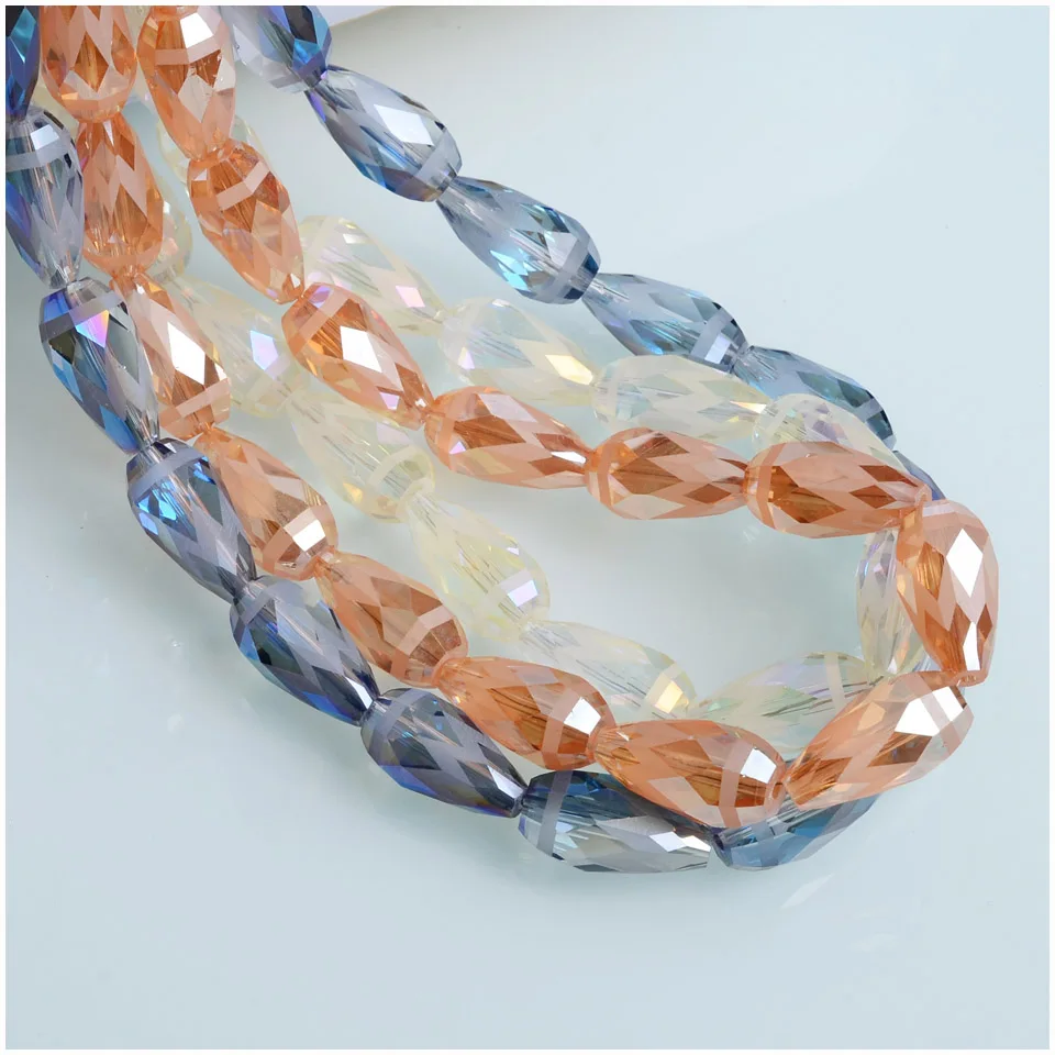 New Arrival Crystal Beads 8x16mm Faceted Vase Shaped Glass Beads for Jewelry Making