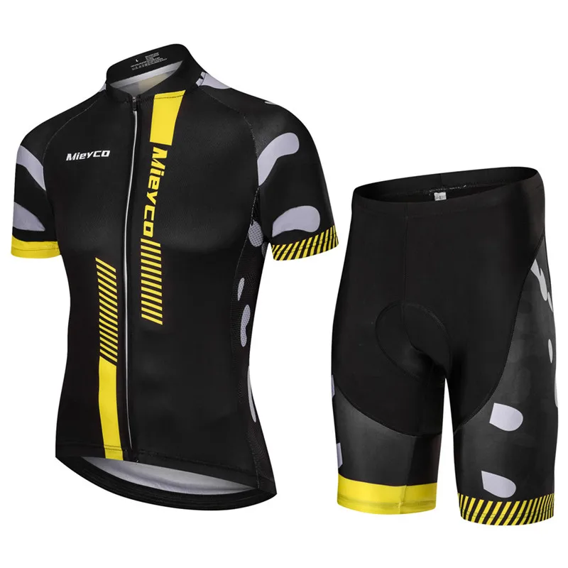 Cycling Team Jersey Set for Men, 5D Bike Suits with Shorts, MTB Summer Bicycle Maillot, Outdoor Clothing