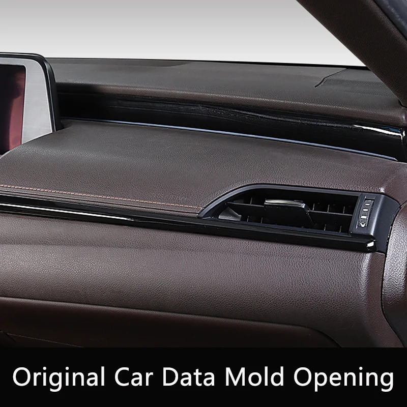 TAJIAN Black Wood Grain ABS Interior Mouldings Storage Box Decoration Cover Gear Panel Trim Frame For Lexus ES 200 260 300H18-23