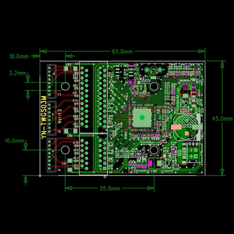 Mini PBCswitch Mô Đun PBC OEM Mô Đun Mini Size3Ports Mạng Pcb Board Mini Ethernet Mô Đun 10/100/1000Mbps