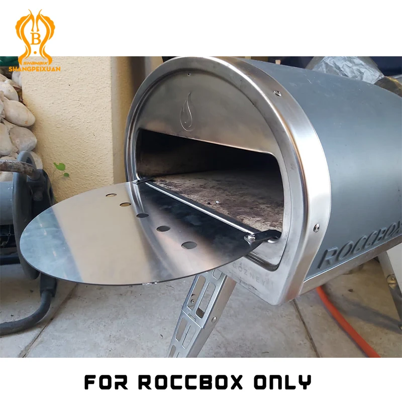 SHANGPEIXUAN Custom Made Roccbox Pizza Oven Stand 304 Stainless Steel Support Frame Panel Thick Board Pizza Oven Accessory Plate