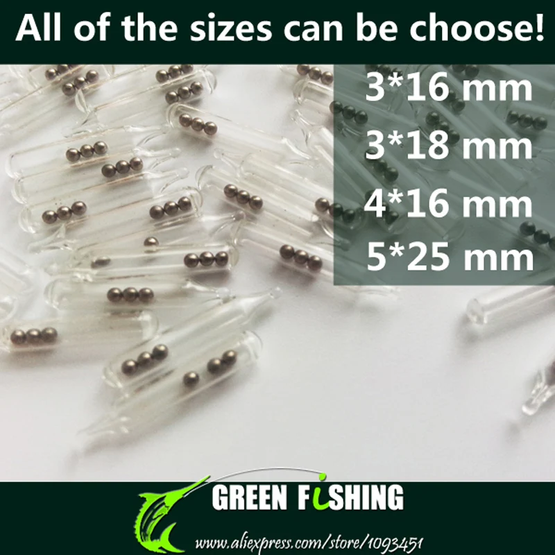 50 sztuk/partia 3mm/4mm/5mm nowy Jig Fishing Lure szkło grzechotki wstaw rury grzechotki Shake przyciągaj Fly Tie wiązanie połowów grzechotka