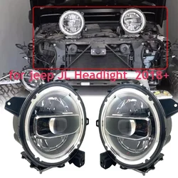 2pcs 9Inch Led Headlight For Jeep Wrangler JL 2018 2019 2020 Accessories Hi Low Beam Project Car Headligh8-2019 Jeep Wrangler JL