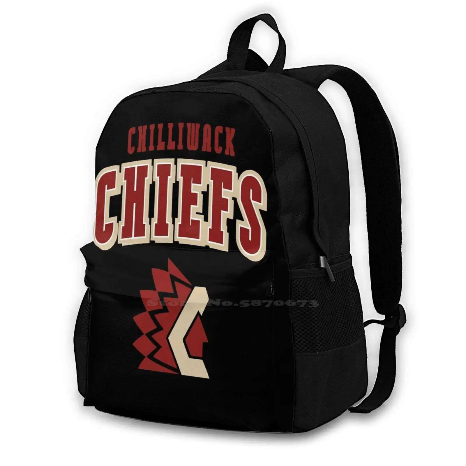 Chiefs Teen College Student Backpack Laptop Travel Bags Chiefs Chiefs Logo Hockey Ice Hockey Canadian Hockey Alberta Junior