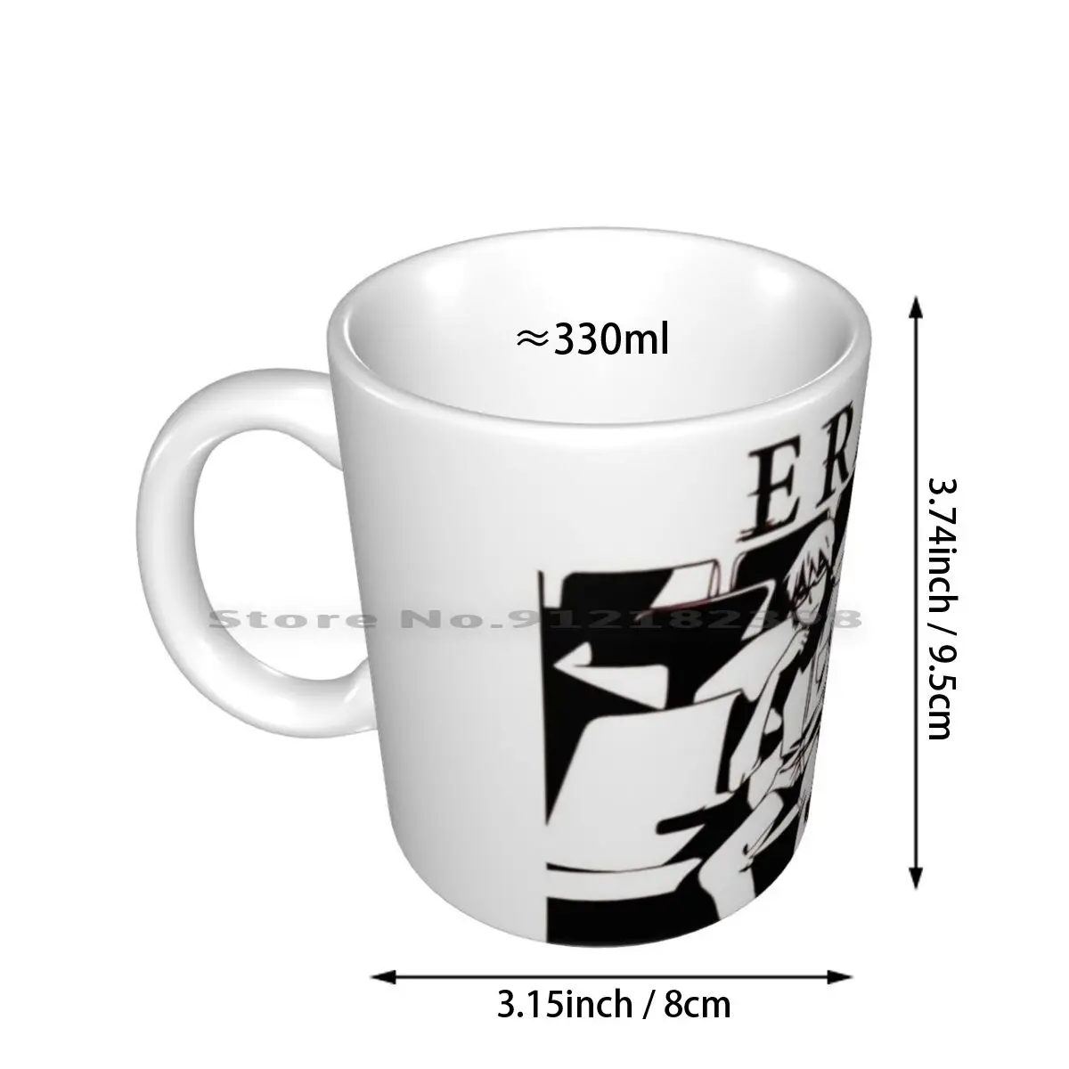 Erased-Boku Dake Ga Inai Machi Ceramic Mugs Coffee Cups Milk Tea Mug Erased Erased Satoru Fujinuma Anime Manga Minimalist