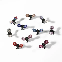 New Fashion Crystal Rhinestone Flower Hair Claw Hairpins Styling Accessories Ornaments Hair Clips Hairgrip for Kids Girls